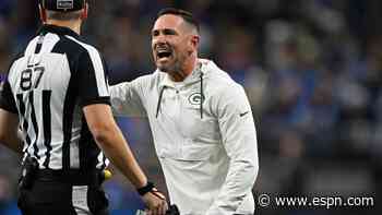 Packers rip refs after roughing penalties prove costly in loss