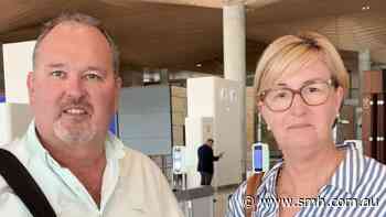 ‘Glad we checked our tickets’: First international flight departs Western Sydney airport