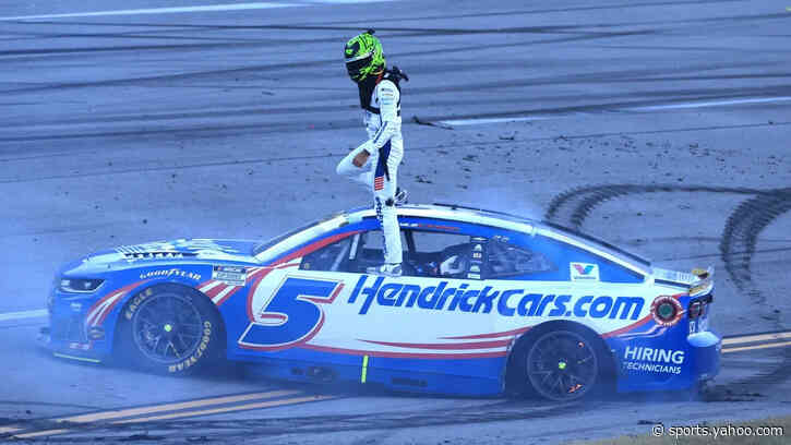 Yellow line debate divides NASCAR fans after Talladega Cup finish