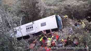 Bus crash near Barcelona leaves 83 injured after falling down 20-metre embankment