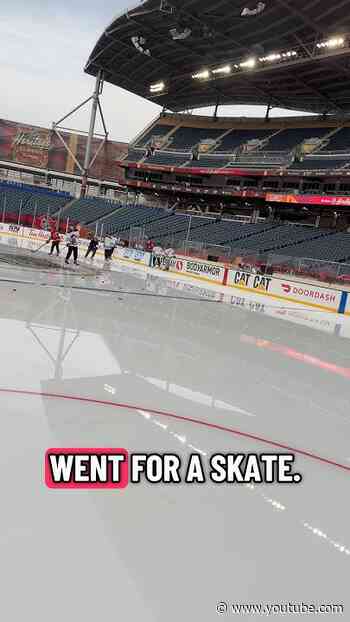 I got to skate on the Heritage Classic ice