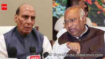 'Insult to India itself': Rajnath Singh attacks Kharge over 'baap' remark against PM Modi