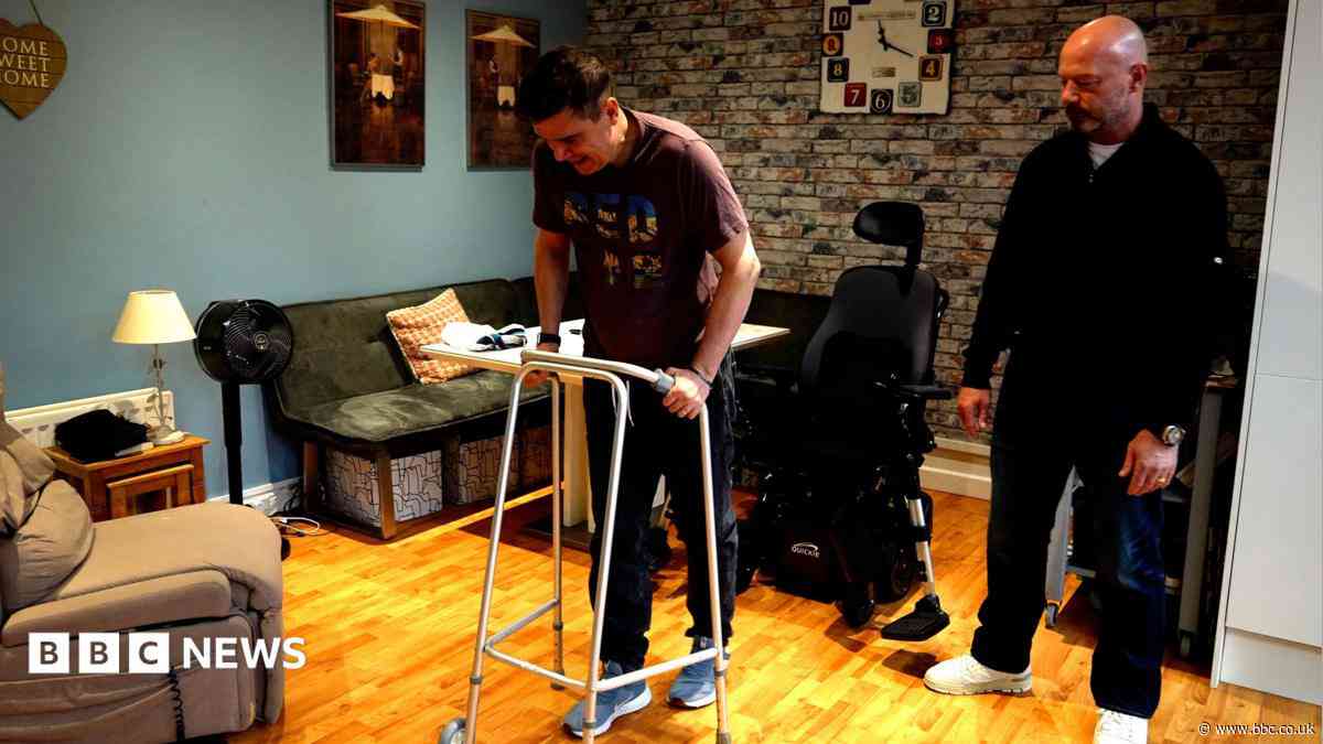 Mile challenge for man told he would never walk again