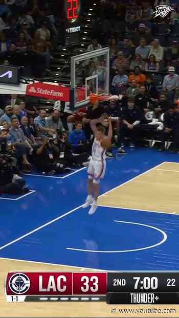 Bennett from baseline to baseline ↔️ #nba #okcthunder