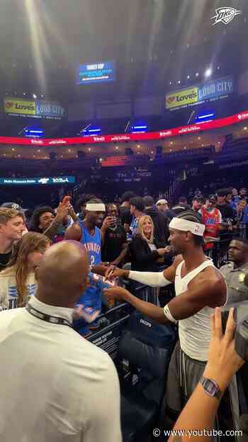 Seeing double? 🫨 #okcthunder #nba