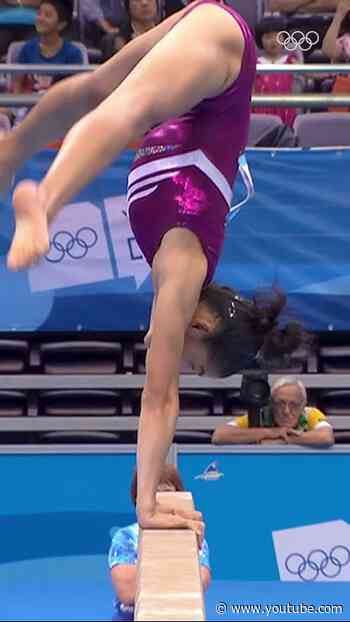 13 years old and already keeping everyone on the edge of their seats! 😮 #Gymnastics #YouthOlympics