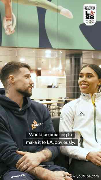 From #Tokyo2020 to #Paris2024, Casimir Schmidt and Naveen Daries share their mindset to #LA28. 🤸‍♀️✨