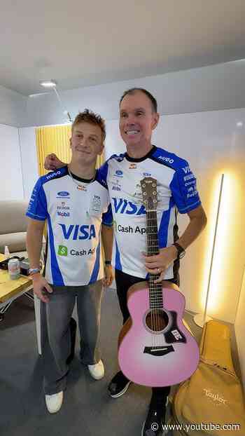 Wholesome moment alert 🎸 #F1 #VCARB