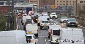 Photos show traffic chaos in Newcastle as Tyne Bridge closed for 10 days