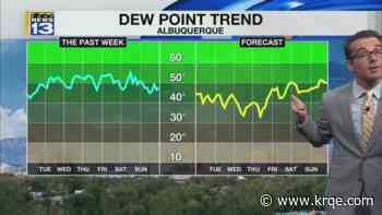 Thunderstorms move through eastern New Mexico Monday
