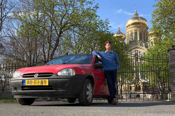 Sam kocht begin dit jaar deze Opel Corsa uit 1997 voor €950 en reed zonder pech door 22 landen