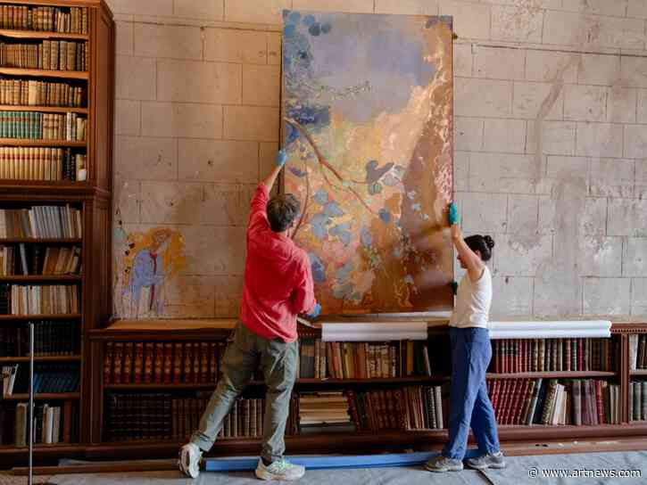 An Abbey in France Discovered Previously Unknown Wall Sketches by Odilon Redon