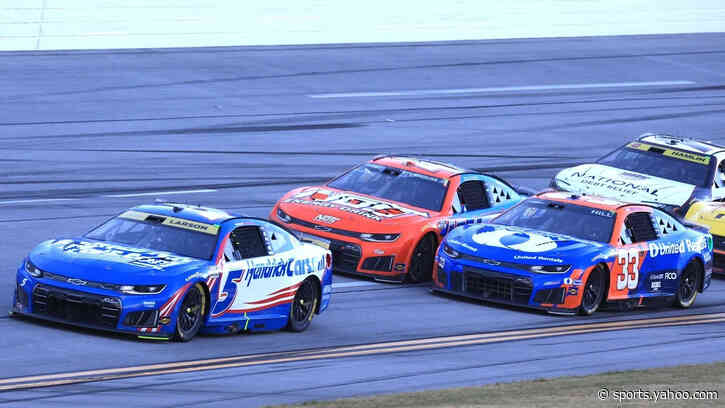 What happened to Austin Hill at the end of Talladega NASCAR Cup race?