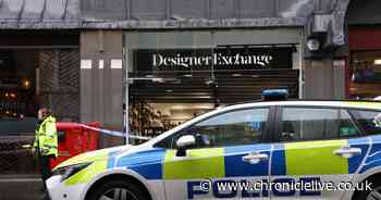 Glass everywhere after car smashes into Newcastle shop before fleeing the scene in early hours