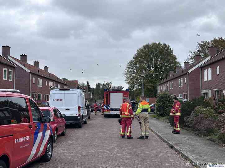 Brandweer uitgerukt voor gaslucht aan de Burgemeester Huisingalaan in Oude Pekela