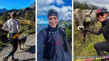 Deutsches Biathlon-Ass wandert mit Hund Josie durch den goldenen Herbst