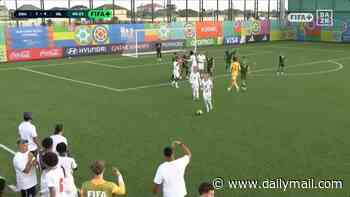 England Under 15s WALK OFF during World Cup clash with Ireland after youngster accused rival of calling him a 'monkey' in alleged racist slur