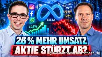 Meta: 26 % mehr Umsatz - warum stürzt die Aktie trotzdem ab?