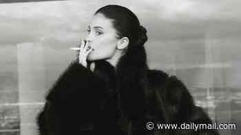 Kylie Jenner is smoking hot as she goes nude under fur coat while puffing on cigarette in raciest ad yet for her Khy clothing line