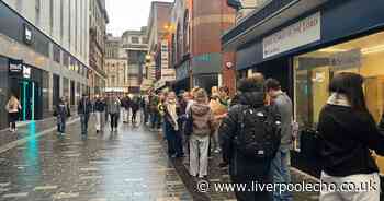 Huge queues spotted outside Liverpool city centre shop