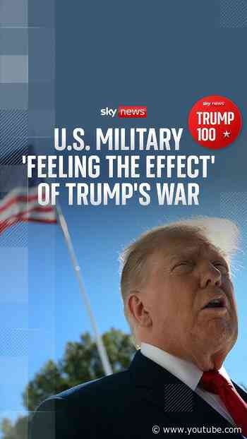 US military 'feeling the effect' of Trump's war