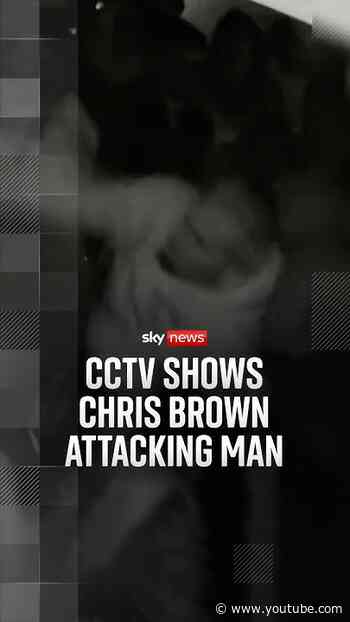CCTV shows Chris Brown attacking man with bottle