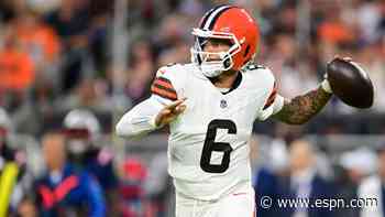 Browns activate Gabriel off IR, now have 4 QBs on roster