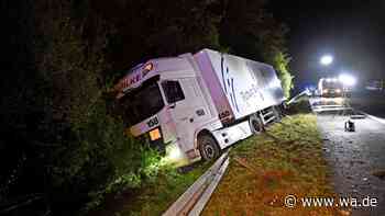 Lkw-Unfall auf der A2: Autobahn soll über Nacht gesperrt bleiben