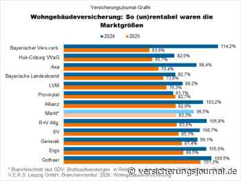 So (un)profitabel waren die Marktschwergewichte 2025 in der Wohngebäudeversicherung
