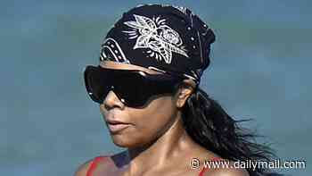 Gabrielle Union shows off her incredible beach body in a stringy red bikini as she prepares to celebrate her 54th birthday