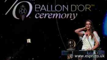 Putellas wins third women's Ballon d'Or award