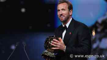 Kane thanks Tottenham, Tuchel after Ballon d'Or win