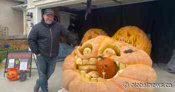 Winnipegger raises money for CancerCare Manitoba with giant jack-o’-lanterns