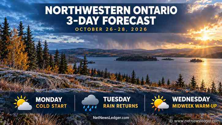 Northwestern Ontario forecast: Cold nights give way to rain and a midweek warm-up