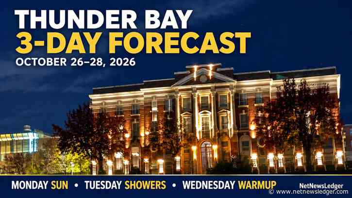 Thunder Bay Weather: Sunny Monday, a Freezing Night and Tuesday Showers Before a Warmer Wednesday