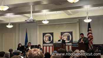 Rep. Joe Courtney faces off  Republican challenger George Austin in debate