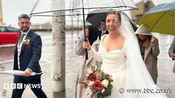 'The storm didn't ruin our wedding, it made it'
