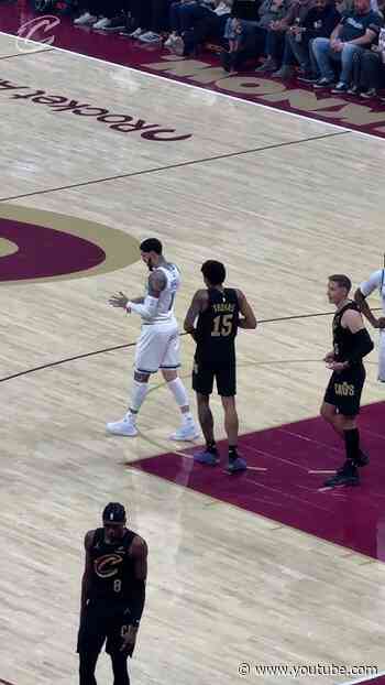 🥹 #MeleekThomas checks into the game for the first time! #nba #basketball #cavs #clevelandcavaliers