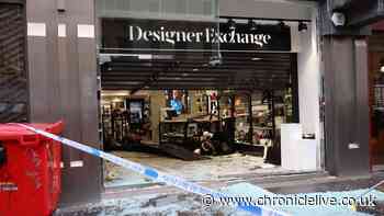 Newcastle designer clothing store issues statement after car smashed through glass and fled scene