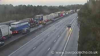 M6 Warrington crash live updates as motorway closed in both directions