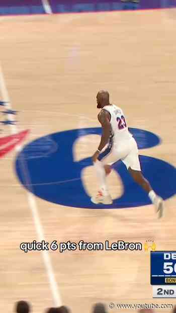 LeBron getting the crowd hyped! #sixers #nba #76ers