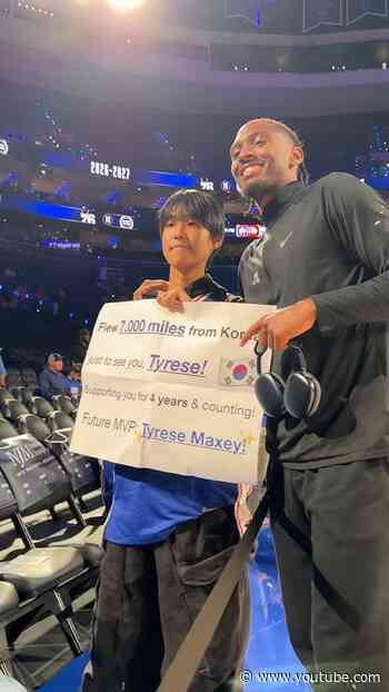 7,000 miles for TYRESE MAXEY. 🤩