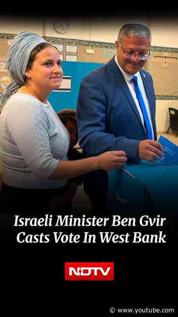 Israeli Minister Ben Gvir Casts Vote, Declares His Defence Minister Ambition | Israel Election 2026
