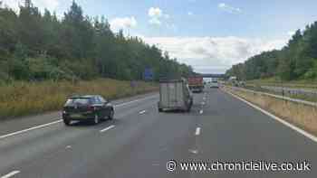 Four-car crash on A1(M) sparks huge delays in County Durham with two taken to hospital