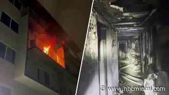 2 elderly residents hurt, 15 displaced after fire at Miami apartment building
