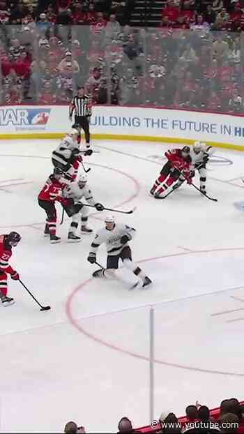 Brett Pesce with a Short Goal vs. Los Angeles Kings