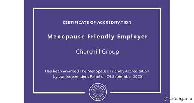 Churchill Group awarded Menopause Friendly Workplace Accreditation