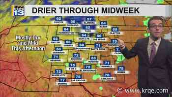 Even drier for now & slightly warmer