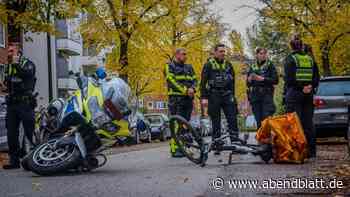 Kein Ausweis: Motorradpolizist jagt flüchtigen Lieferando-Fahrer durch Eilbek