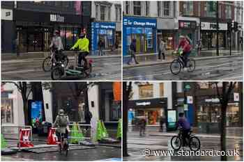 Cyclists breaking Oxford Street traffic ban nearly every minute with no sign of fines
